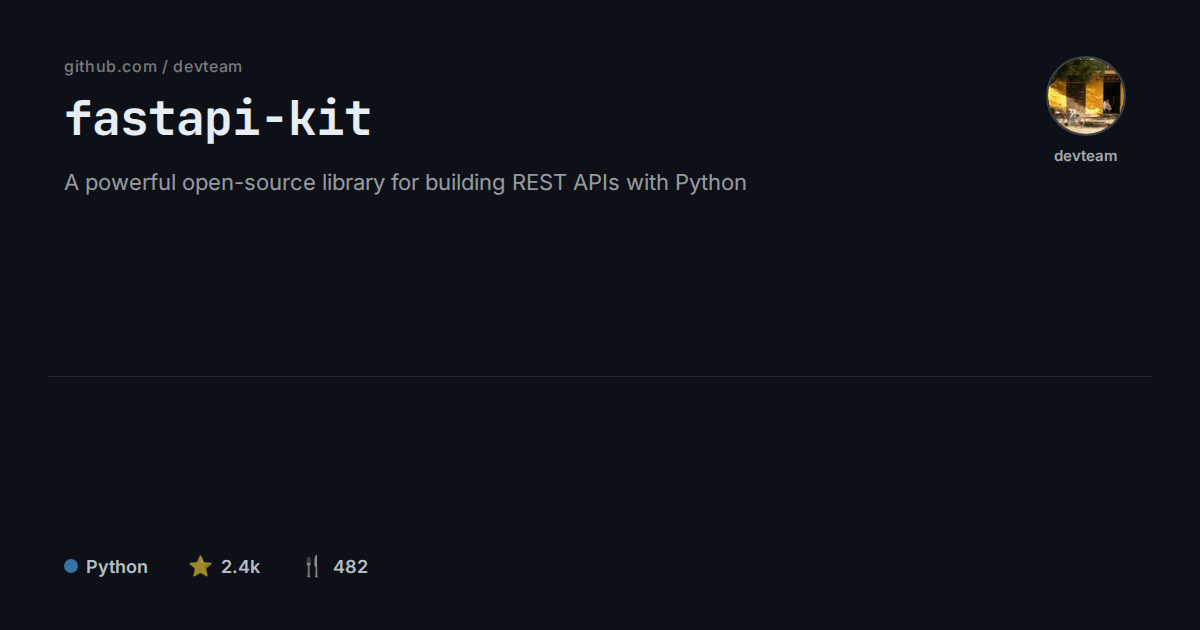 Project / GitHub Card preview